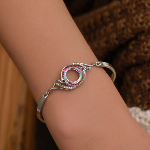 Wholesale colorful crystal rhinestone copper bracelet JDC-BT-A023 Bracelet 妙雅 Wholesale Jewelry JoyasDeChina Joyas De China