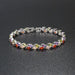 Wholesale colorful crystal willow leaf copper zircon bracelet MOQ≥2 JDC-BT-Kas003 Bracelet 卡诗 Wholesale Jewelry JoyasDeChina Joyas De China