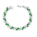Wholesale colorful crystal willow leaf copper zircon bracelet MOQ≥2 JDC-BT-Kas003 Bracelet 卡诗 Wholesale Jewelry JoyasDeChina Joyas De China