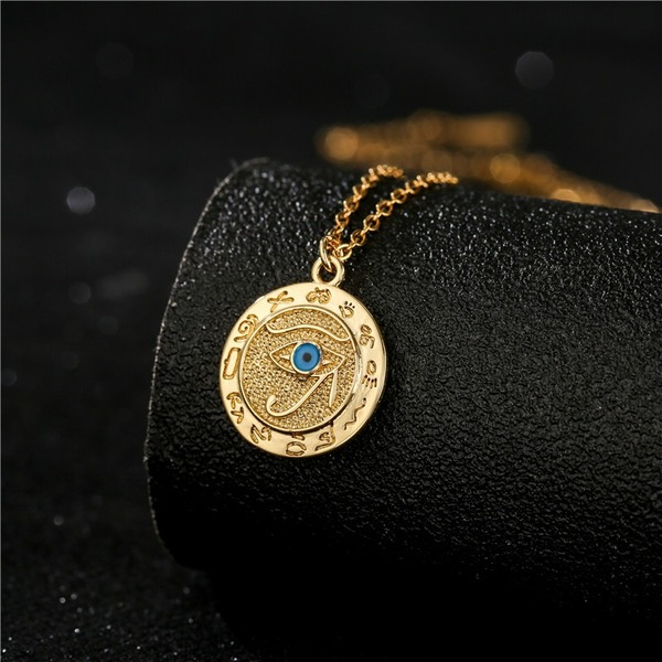 Bulk Jewelry Wholesale Colorful devil's eye necklace female JDC-ag109 Wholesale factory from China YIWU China