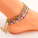 Bulk Jewelry Wholesale colorful elegant ethnic style small daisy Beaded Anklet JDC-gbh261 Wholesale factory from China YIWU China