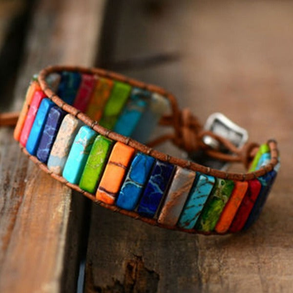 Wholesale colorful emperor stone bracelet JDC-BT-WN001 Bracelet 薇妮 Wholesale Jewelry JoyasDeChina Joyas De China
