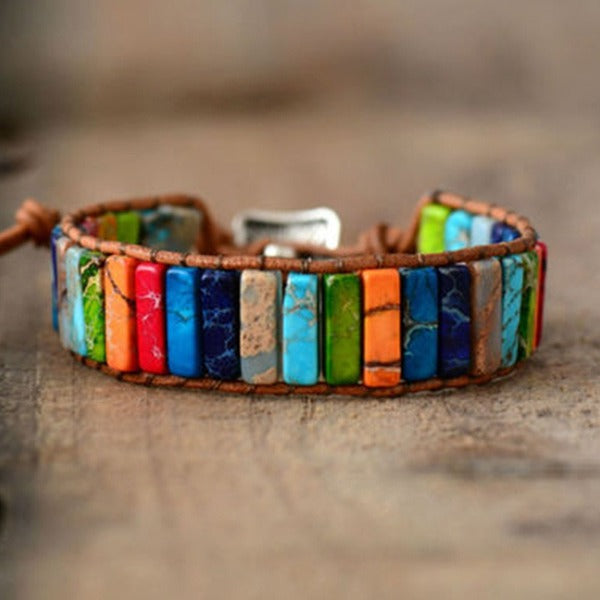 Wholesale colorful emperor stone bracelet JDC-BT-WN001 Bracelet 薇妮 Wholesale Jewelry JoyasDeChina Joyas De China