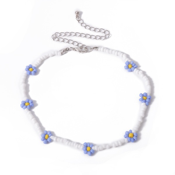 Bulk Jewelry Wholesale colorful pearl flower necklace JDC-NE-KunJ057 Wholesale factory from China YIWU China