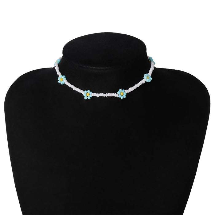 Bulk Jewelry Wholesale colorful pearl flower necklace JDC-NE-KunJ057 Wholesale factory from China YIWU China