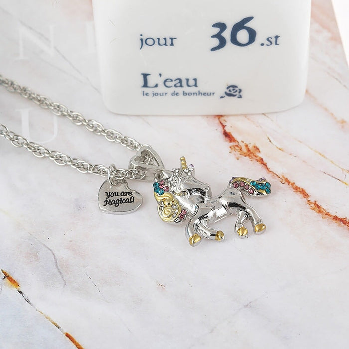 Wholesale Colorful Pony Electroplating Alloy Necklace JDC-NE-Saip004 Necklaces 赛蒲 Wholesale Jewelry JoyasDeChina Joyas De China
