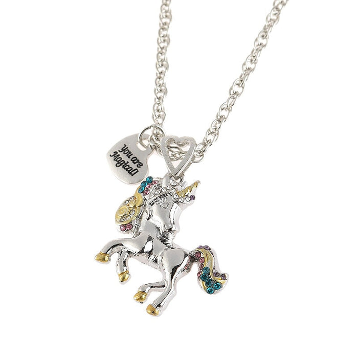 Wholesale Colorful Pony Electroplating Alloy Necklace JDC-NE-Saip004 Necklaces 赛蒲 Wholesale Jewelry JoyasDeChina Joyas De China