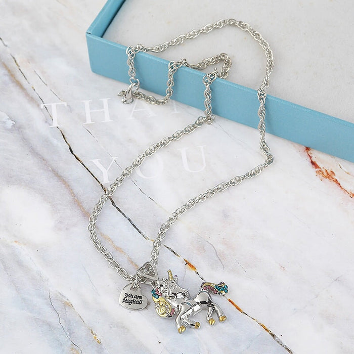 Wholesale Colorful Pony Electroplating Alloy Necklace JDC-NE-Saip004 Necklaces 赛蒲 a Wholesale Jewelry JoyasDeChina Joyas De China