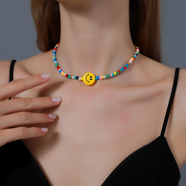 Bulk Jewelry Wholesale colorful resin DIY cartoon beaded necklace JDC-NE-D586 Wholesale factory from China YIWU China