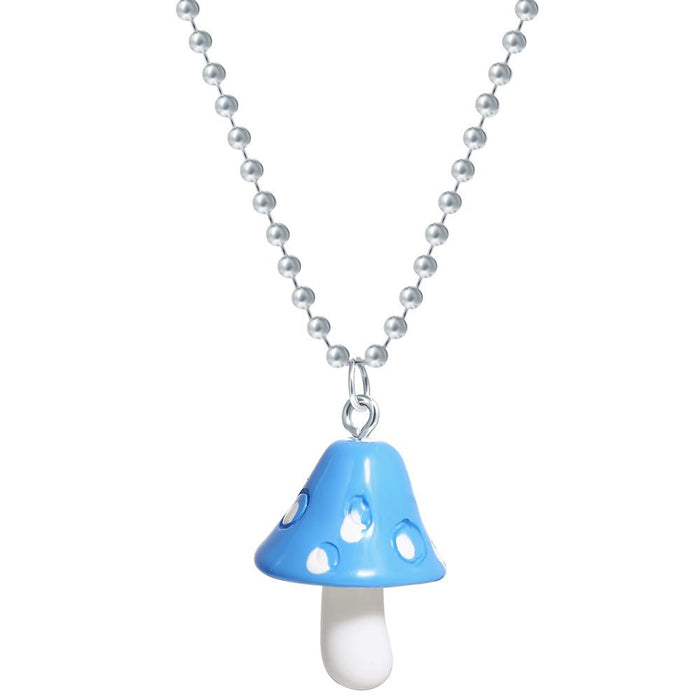 Bulk Jewelry Wholesale colorful resin mushroom Pendant JDC-NE-F303 Wholesale factory from China YIWU China