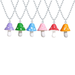 Bulk Jewelry Wholesale colorful resin mushroom Pendant JDC-NE-F303 Wholesale factory from China YIWU China