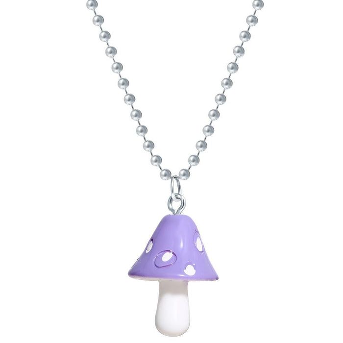 Bulk Jewelry Wholesale colorful resin mushroom Pendant JDC-NE-F303 Wholesale factory from China YIWU China