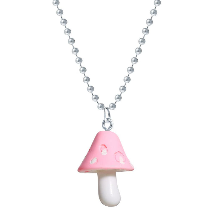 Bulk Jewelry Wholesale colorful resin mushroom Pendant JDC-NE-F303 Wholesale factory from China YIWU China