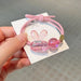 Wholesale colorful transparent bunny hair ring JDC-HS-GSFS010 Hair Scrunchies 夙尚 Wholesale Jewelry JoyasDeChina Joyas De China