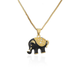 Bulk Jewelry Wholesale copper black and white oil dripping Elephant Necklaces JDC-NE-ag011 Wholesale factory from China YIWU China