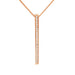 Wholesale copper diamond inlaid 3D engraved name mother's Day Necklace JDC-NE-Mail007 Necklaces 麦伦 rose gold gloss Wholesale Jewelry JoyasDeChina Joyas De China
