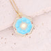 Wholesale Copper Drop Oil Eye Necklace Mary's Square Pendant Necklace JDC-NE-Bingm011 necklaces 冰萌 Wholesale Jewelry JoyasDeChina Joyas De China