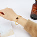 Wholesale Copper Gold Plated Rhinestone Four-Leaf Clover Bracelet JDC-BT-ZiR004 Bracelet 孜瑞 Wholesale Jewelry JoyasDeChina Joyas De China