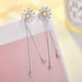 Wholesale Copper Inlaid Zircon Daisy Earrings JDC-ES-XuF112 Earrings 旭帆 Wholesale Jewelry JoyasDeChina Joyas De China