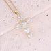 Wholesale Copper Micro Set Zircon Necklace Multicolor Cross Pendant NecklaceJDC-NE-Bingm012 necklaces 冰萌 7# white Wholesale Jewelry JoyasDeChina Joyas De China