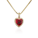 Bulk Jewelry Wholesale copper ocean Heart Necklaces JDC-NE-ag009 Wholesale factory from China YIWU China