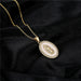 Wholesale copper plated 18K gold drop oil zircon Virgin Mary necklace JDC-NE-AG143 Necklaces 澳古 Wholesale Jewelry JoyasDeChina Joyas De China