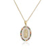Wholesale copper plated 18K gold drop oil zircon Virgin Mary necklace JDC-NE-AG143 Necklaces 澳古 Wholesale Jewelry JoyasDeChina Joyas De China
