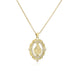Wholesale copper plated 18K gold micro-encrusted zircon Virgin Necklace JDC-NE-AG142 Necklaces 澳古 Wholesale Jewelry JoyasDeChina Joyas De China
