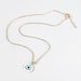 Wholesale Copper Rhinestone Drip Oil Necklace JDC-NE-JL177 Necklaces 氿乐 white Wholesale Jewelry JoyasDeChina Joyas De China