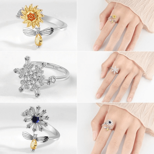 Wholesale copper rotatable ring JDC-RS-YJY001 Rings 银晶缘 Wholesale Jewelry JoyasDeChina Joyas De China