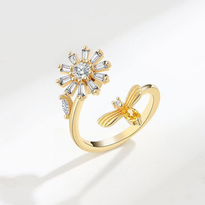 Wholesale copper rotatable ring JDC-RS-YJY002 Rings 银晶缘 21 1 Wholesale Jewelry JoyasDeChina Joyas De China
