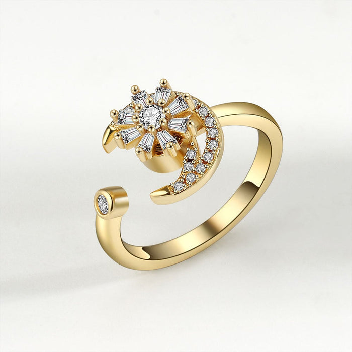 Wholesale copper rotatable ring JDC-RS-YJY002 Rings 银晶缘 5 1 Wholesale Jewelry JoyasDeChina Joyas De China