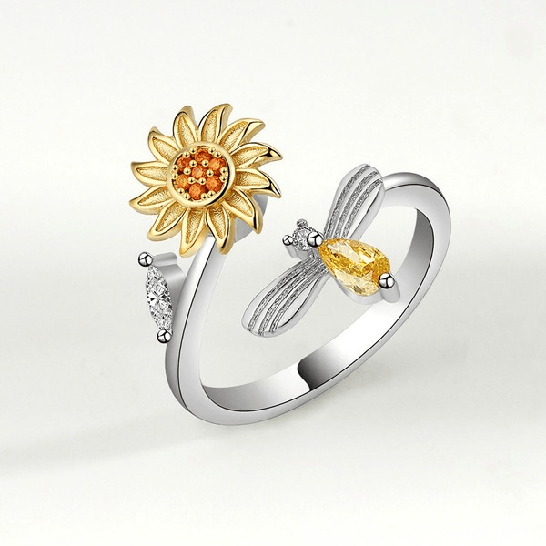 Wholesale copper rotatable ring JDC-RS-YJY002 Rings 银晶缘 8 1 Wholesale Jewelry JoyasDeChina Joyas De China