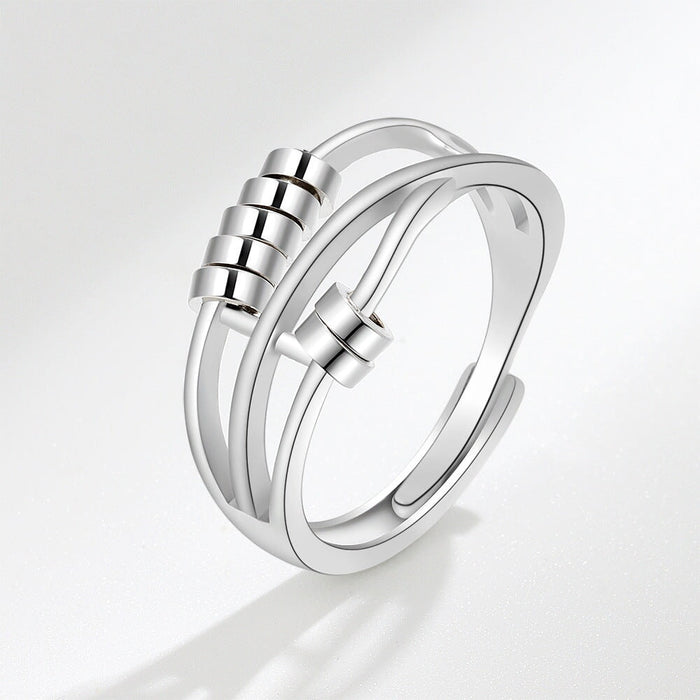 Wholesale copper rotatable ring JDC-RS-YJY004 Rings 银晶缘 1 1 Wholesale Jewelry JoyasDeChina Joyas De China