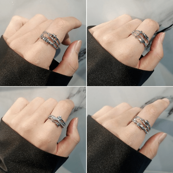 Wholesale copper rotatable ring JDC-RS-YJY004 Rings 银晶缘 Wholesale Jewelry JoyasDeChina Joyas De China