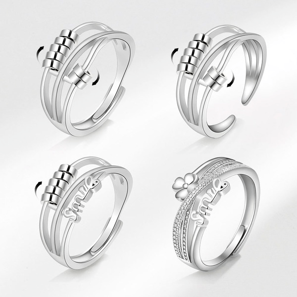 Wholesale copper rotatable ring JDC-RS-YJY004 Rings 银晶缘 Wholesale Jewelry JoyasDeChina Joyas De China
