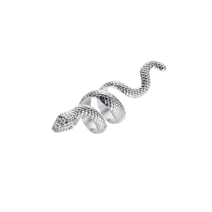 Wholesale Copper Snake Ring JDC-RS-RL042 Rings 瑞列 silver Wholesale Jewelry JoyasDeChina Joyas De China