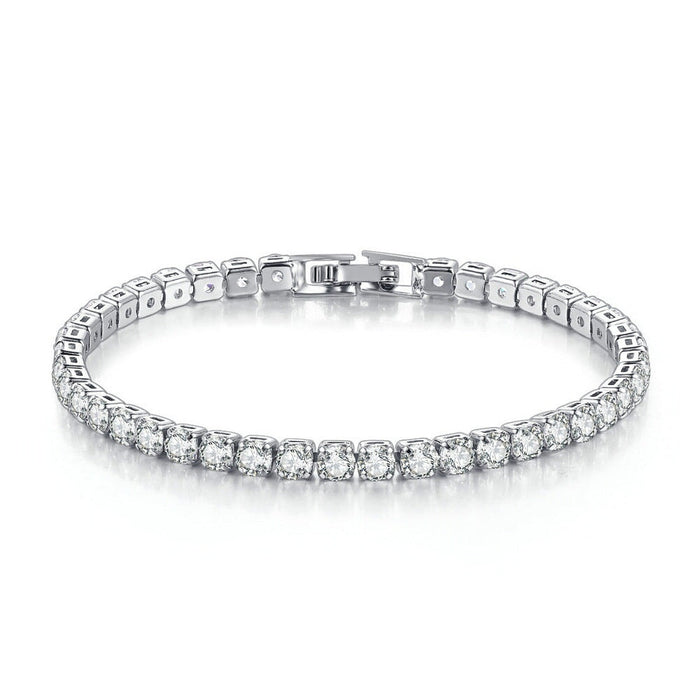 Wholesale Copper Zircon Full Diamond Tennis Chain Bracelet JDC-BT-ZuoYi001 Bracelet 佐伊 Wholesale Jewelry JoyasDeChina Joyas De China