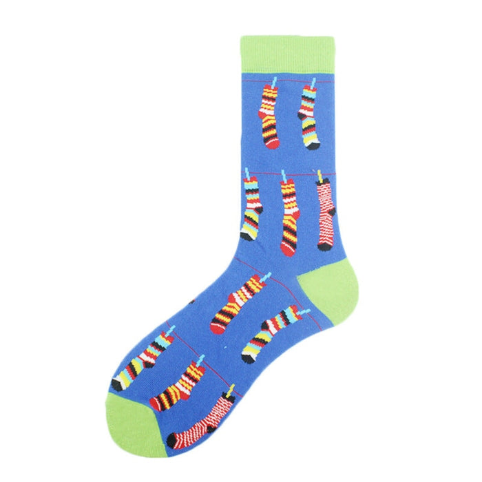 Wholesale Cotton Animal Geometric Fruit Socks Men's Plus Size Long Socks JDC-SK-KAF046 Sock 咖范 30 One size fits all Wholesale Jewelry JoyasDeChina Joyas De China