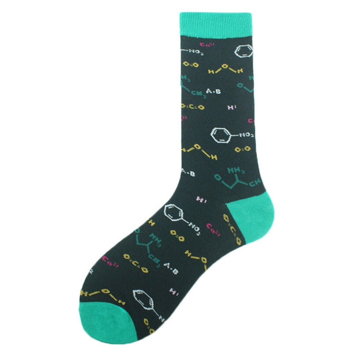 Wholesale Cotton Animal Geometric Fruit Socks Men's Plus Size Long Socks JDC-SK-KAF046 Sock 咖范 35 One size fits all Wholesale Jewelry JoyasDeChina Joyas De China