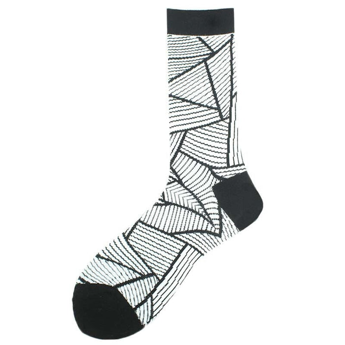 Wholesale Cotton Animal Geometric Fruit Socks Men's Plus Size Long Socks JDC-SK-KAF046 Sock 咖范 36 One size fits all Wholesale Jewelry JoyasDeChina Joyas De China