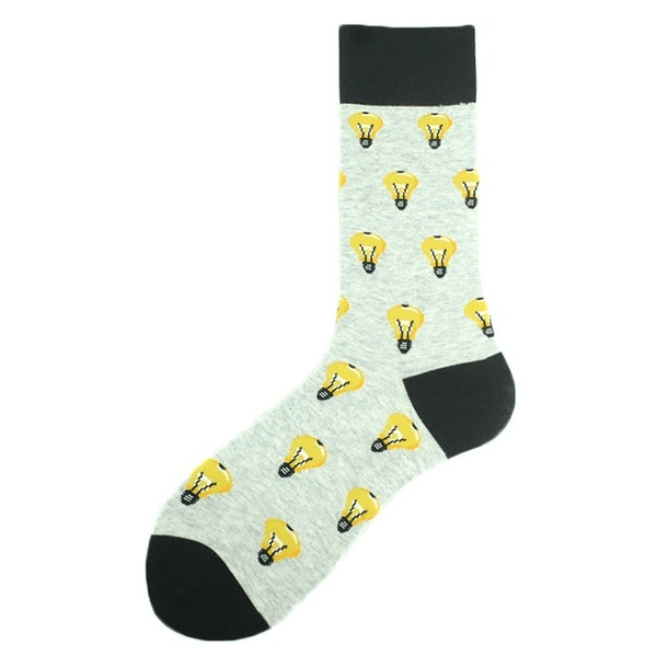 Wholesale Cotton Animal Geometric Fruit Socks Men's Plus Size Long Socks JDC-SK-KAF046 Sock 咖范 Wholesale Jewelry JoyasDeChina Joyas De China