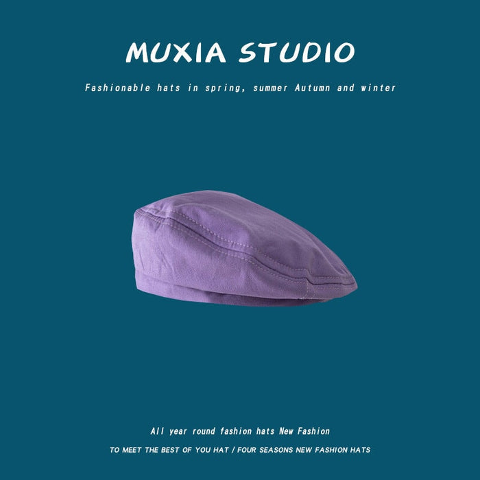 Wholesale Cotton Beret Thin Octagon Hat JDC-FH-Muxia010 Fashionhat 沐夏 Wholesale Jewelry JoyasDeChina Joyas De China