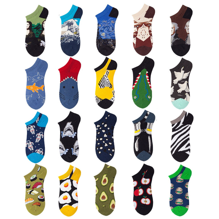 Wholesale cotton invisible socks men and women fashion socks JDC-SK-XinH001 Sock 芯蕙 Wholesale Jewelry JoyasDeChina Joyas De China