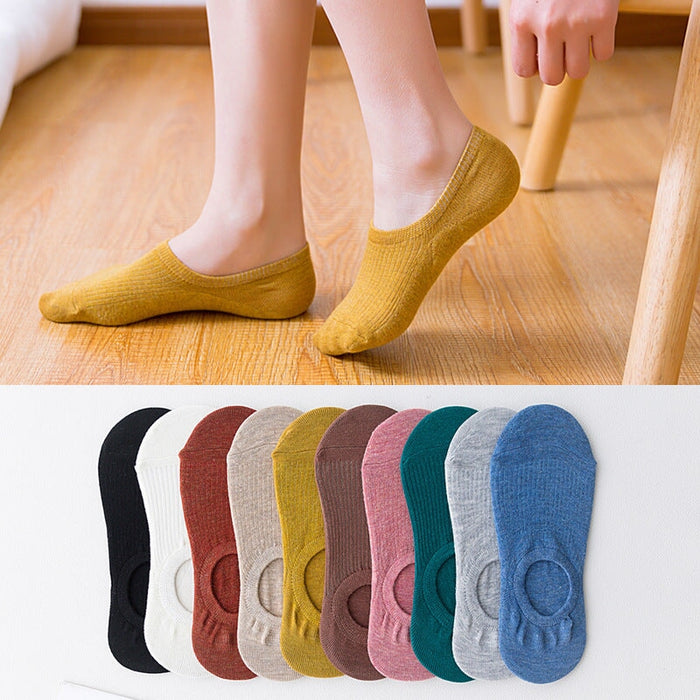 Wholesale Cotton Invisible Socks Women's Silicone Non-Slip Socks JDC-SK-BuZL002 Sock 步之蓝 Wholesale Jewelry JoyasDeChina Joyas De China