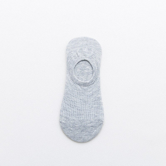 Wholesale Cotton Invisible Socks Women's Silicone Non-Slip Socks JDC-SK-BuZL002 Sock 步之蓝 gray one size Wholesale Jewelry JoyasDeChina Joyas De China