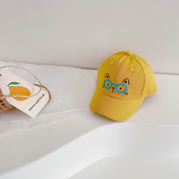 Wholesale Cotton Kitten Cap JDC-FH-LH078 Fashionhat 旅禾 yellow Wholesale Jewelry JoyasDeChina Joyas De China