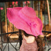 Wholesale Cotton Linen Beach Sun Hat Straw Hat JDC-FH-Hanc014 Fashionhat 涵承 rose red Wholesale Jewelry JoyasDeChina Joyas De China