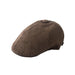 Wholesale Cotton Linen Thin Beret JDC-FH-Muxia004 Fashionhat 沐夏 brown adjustable Wholesale Jewelry JoyasDeChina Joyas De China