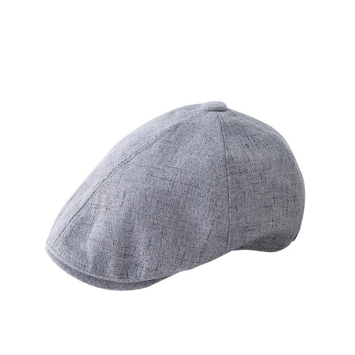 Wholesale Cotton Linen Thin Beret JDC-FH-Muxia004 Fashionhat 沐夏 grey adjustable Wholesale Jewelry JoyasDeChina Joyas De China